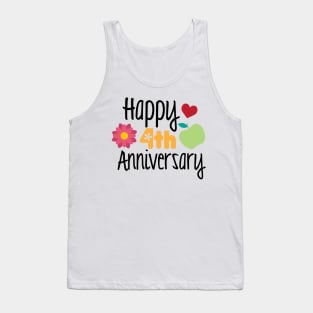 Happy 4th Anniversary Tank Top